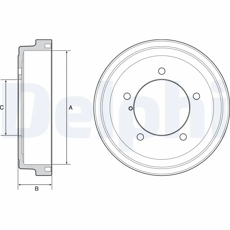 Tambour de frein DELPHI BF531