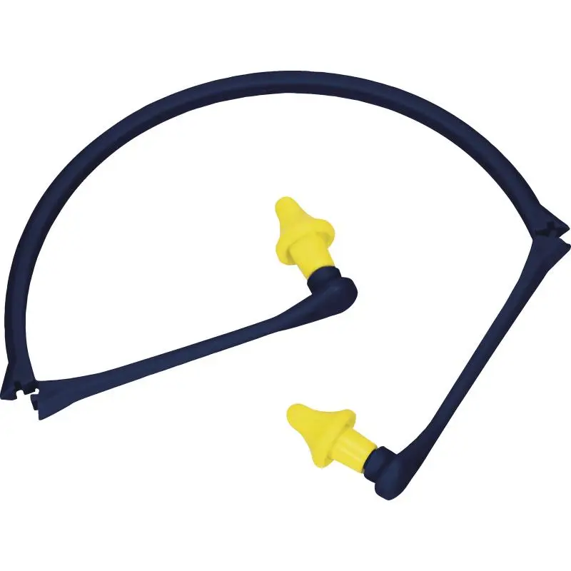 DELTA PLUS – Bouchons d'oreilles reliés par arceau pliable – Jaune et noir – CONICAP01JA