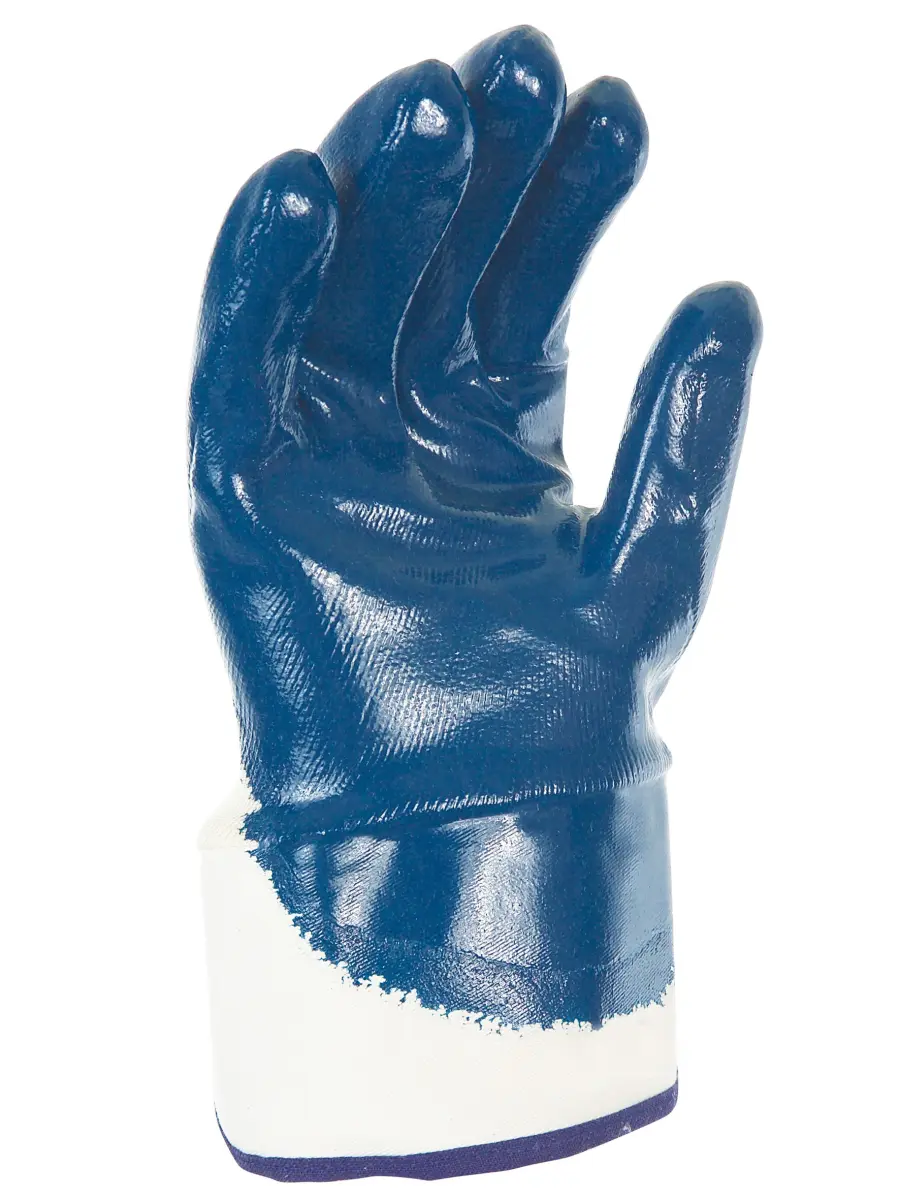 SINGER – Paire de gants nitrile (3/4) – Enduction lourde – Support coton cousu – Manchette toile – Taille 9 – NBR326T