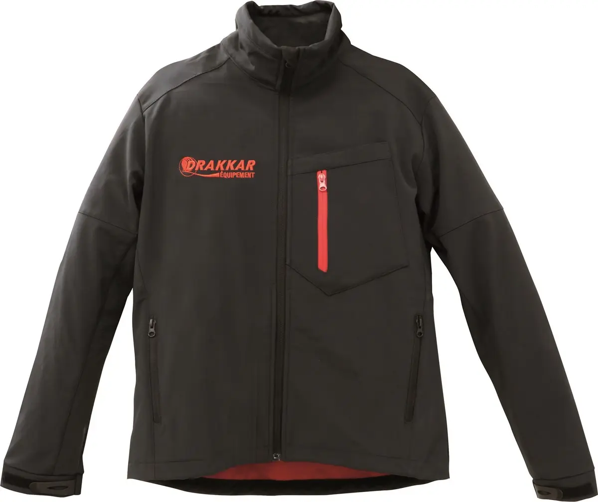 DRAKKAR-EQUIPEMENT – Veste de travail "Softshell" – gris/noir – 18205 taille L/42.44