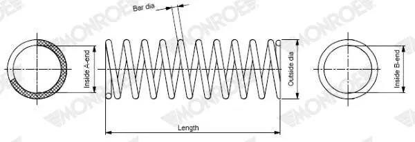 Ressort de suspension MONROE SP2186