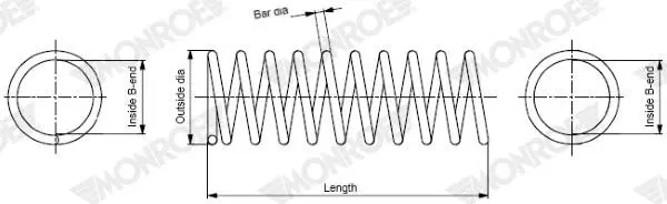 Ressort de suspension MONROE SP2189