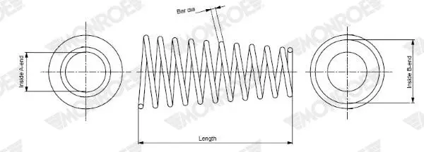 Ressort de suspension MONROE SP3105