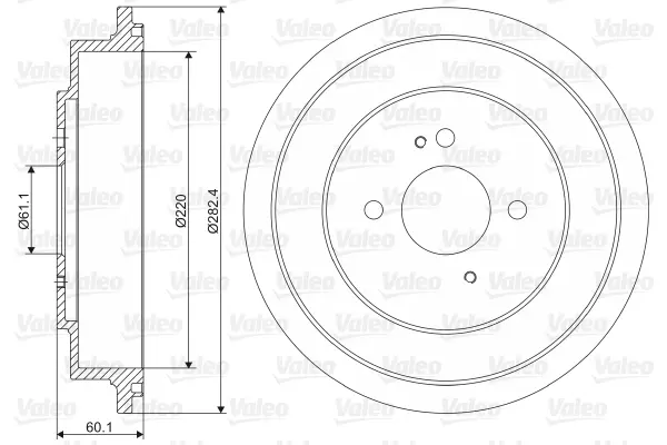 Tambour de frein VALEO 237017