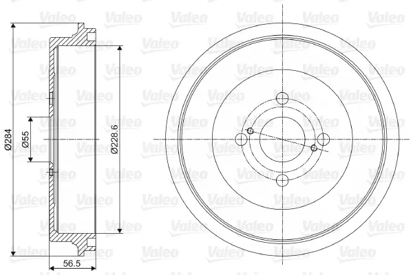Tambour de frein VALEO 237083