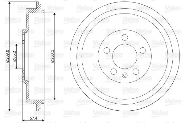 Tambour de frein VALEO 237085